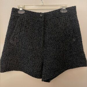 Karl Lagerfeld Black High Waist Women Shorts